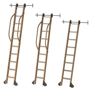 Custom Service Hardware Rolling Library Ladder