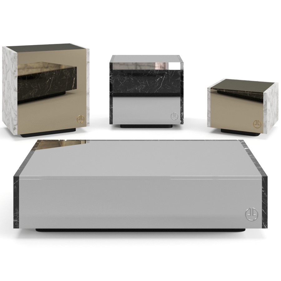 Luxence Luxury Living Skyline Coffee Tables Set 3D Model for VRay ...