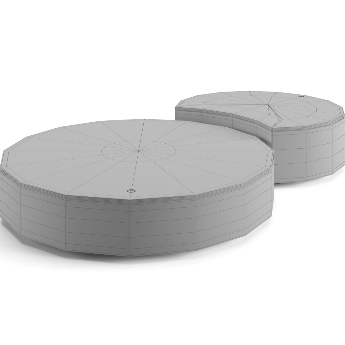 Luxence Luxury Living Moon Coffee Tables Set 3D Model for VRay, Corona ...