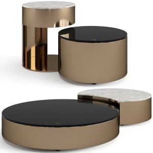 Luxence Luxury Living Moon Coffee Tables Set