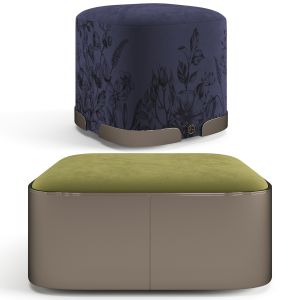 Luxence Luxury Living Parsons Ottomans Set