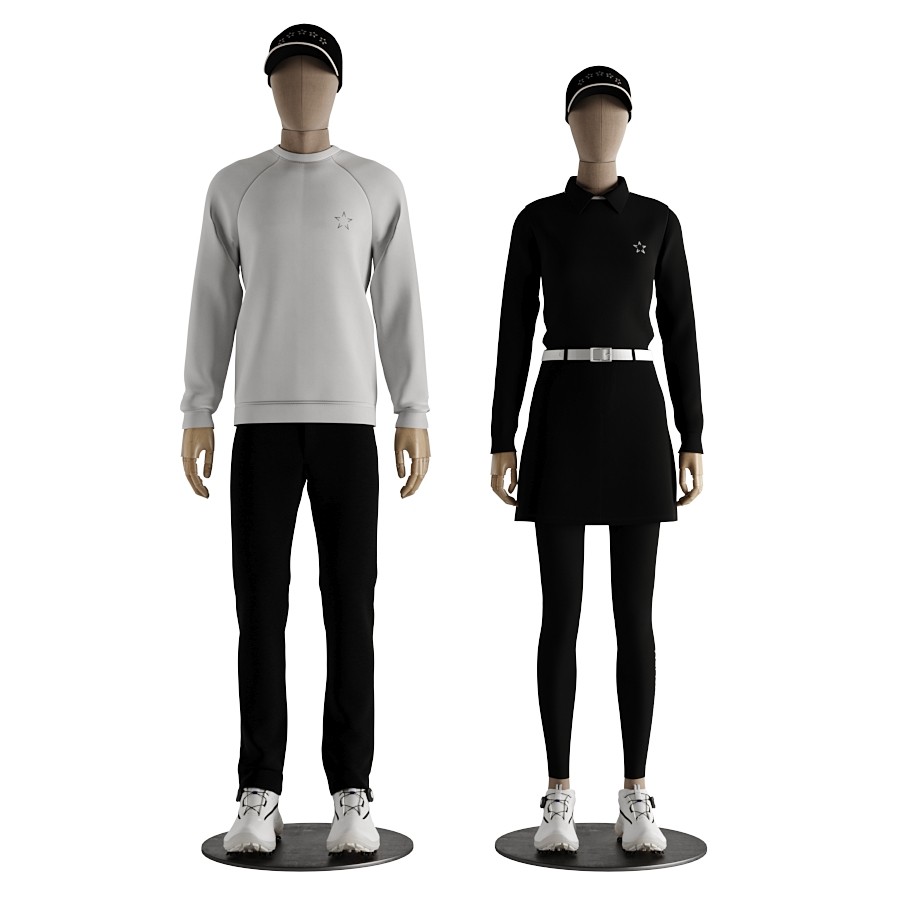 Male Abstract Golf Mannequin (TMK-GOLF02)