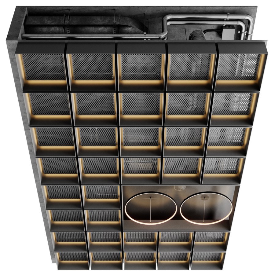 Ceiling 8 - 3D Model for VRay, Corona