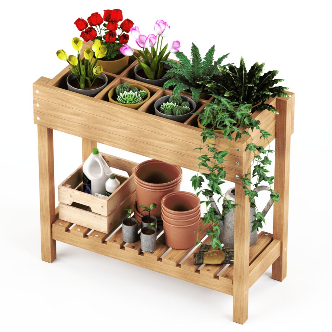 Hattholmen Plant Stand | Ikea 3D Model for VRay, Corona | CGMood