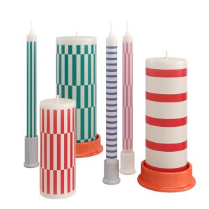 Candles Column Candle By Hay Set 2