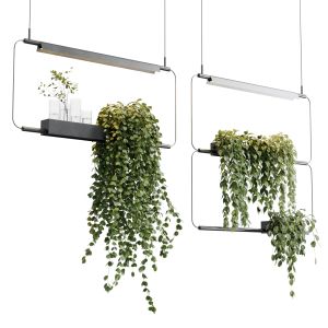 Rectangle Pot Light Pendant - Plant Light Hanging