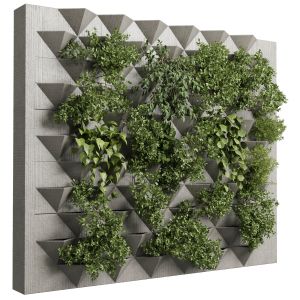 Vertical Wall Garden With Concrete - Green Wall Ga