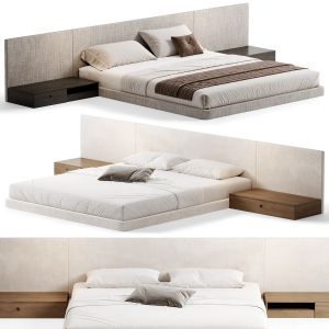 Palissandre Modern Bed, Double Bed