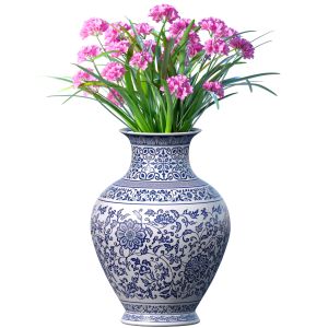 Bouquet Of Flowers In A Vase Pot Flowerpot For Dec