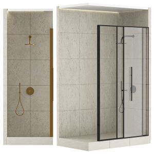 Shower Cabin With Partition
