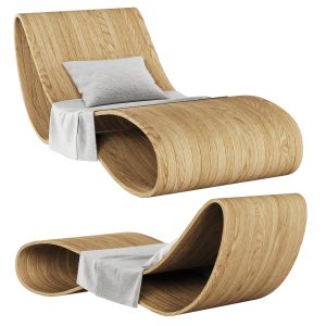 Agua Wooden Chaise Lounge