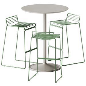 Soft Cafe Table By Muuto And Hee Bar Stool By Hay