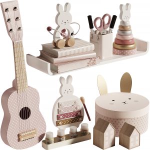 Jabadabado Bunny Wooden Toys , Decoration And Stor