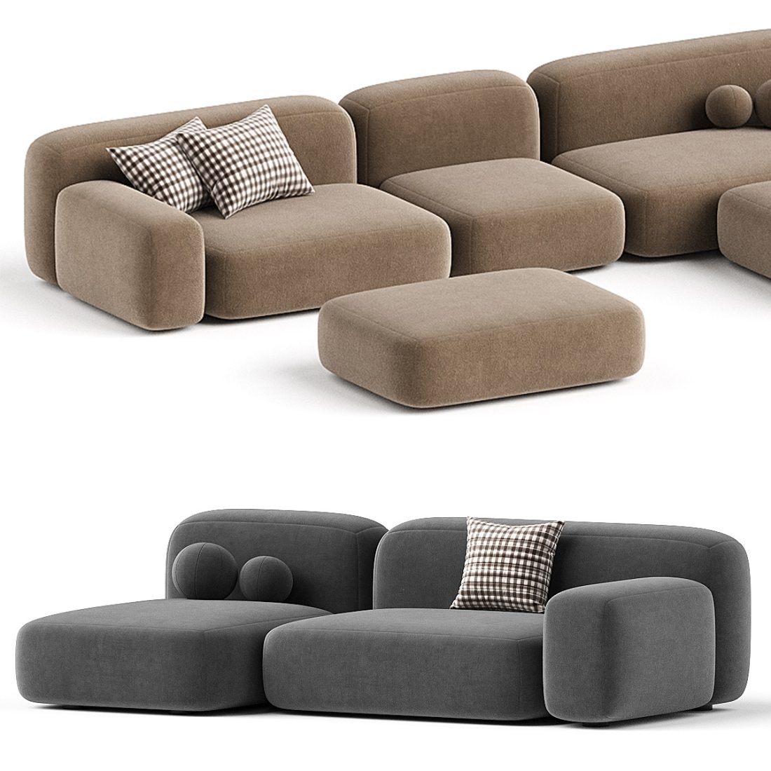Modular Sofa Ribble 3 By Divan 3D Model for Corona | CGMood
