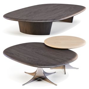 Minotti: Anish Wood - Coffee And Side Tables