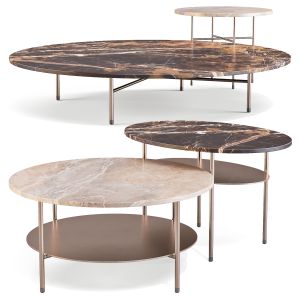 Minotti: Lelong 23 - Coffee And Side Tables Set 01