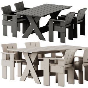 Crate Outdoor Chair And Table By Hay
