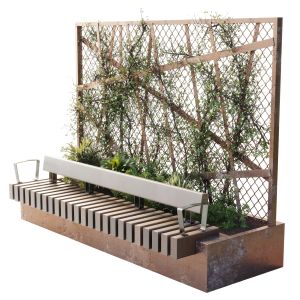 Plant Box Garden Dirty Metal - Outdoor Plants And