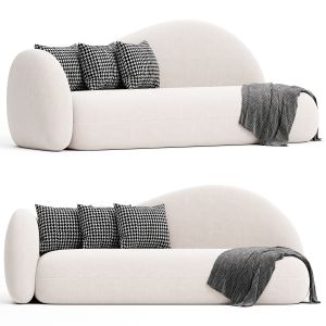 Scandinavian Simple Curved Sofa