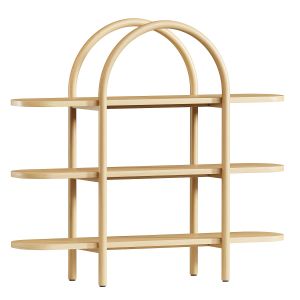 Dolly Natural Wide Bookcase By Crate And Barrel