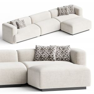 Terrain 4-piece L-shaped Ivory Boucle Sectional So
