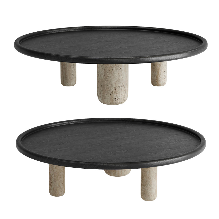 Circular Coffee Table 01 - 3D Model for Corona, VRay