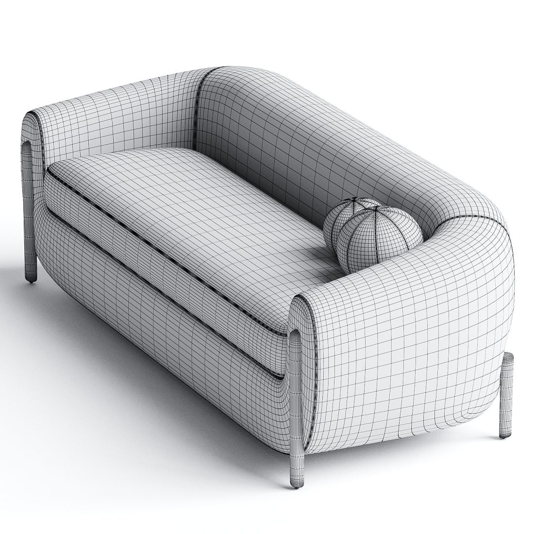 Four Hands Lyla Sofa - 3D Model for Corona