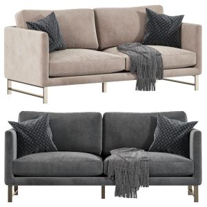 Velvet Upholstered Modern Sofa By Oroa
