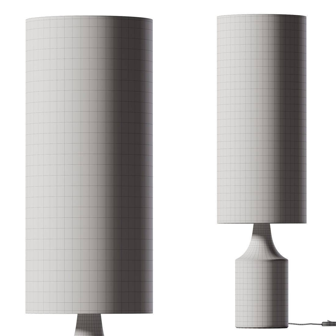 Diffused Table Light Hudson Diffused Table Lamp - 3D Model for Corona
