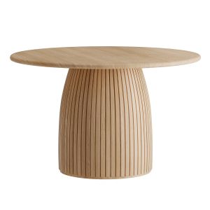 Round Table With Nelly Ribbed Legs