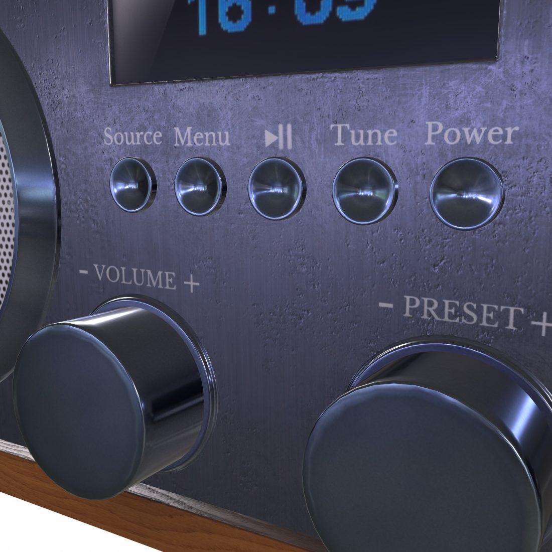 Radio Texture Model Radio 3 - 3D Model for VRay