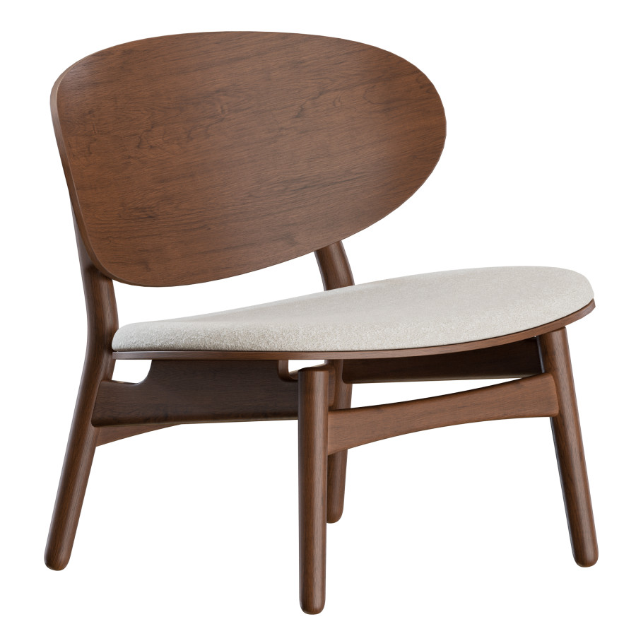 Shell Lounge Shell Lounge Chair Fh 1936 By Hans J. Wegner - 3D Model for Corona