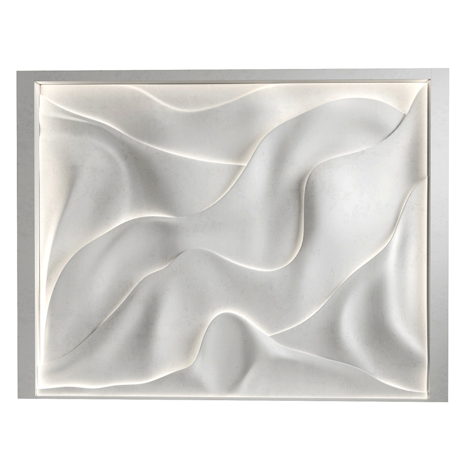 Decorativ Panel Wave 24 3D Model for VRay, Corona | CGMood