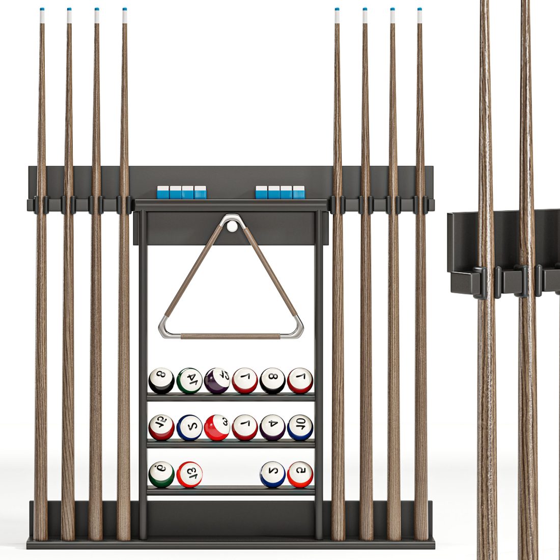 Minecraft Pool Stick Rack Xcsource Pool Stick Holder Pool Cue Rack Wall - 3D Model for Corona