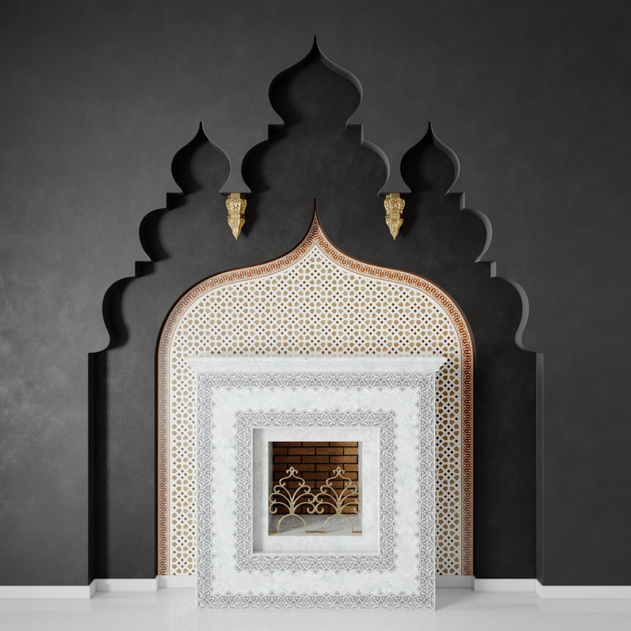 Arabic Fireplace by Rustam Pulatov