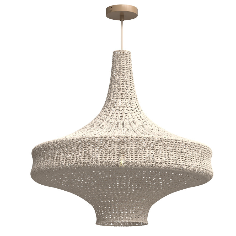 Restoration Hardware Liya Crochet Wide Pendant 3D Model for Corona
