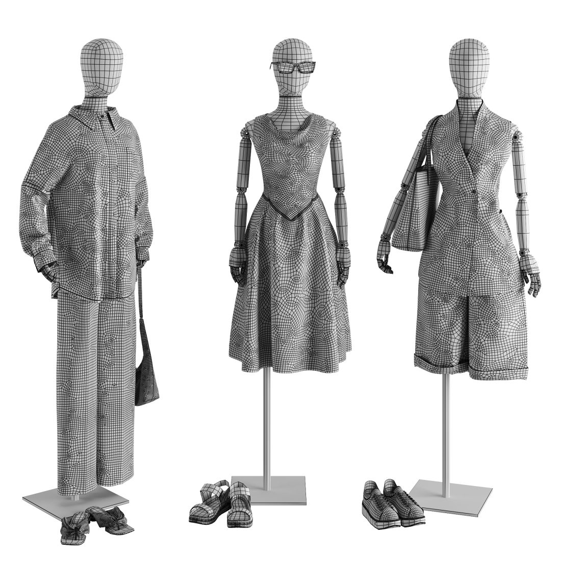 Cloathing Model Clothes Set 09 3D Model for Corona | CGMood