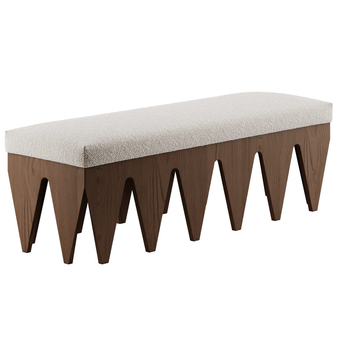 Altair Upholstered Bench By Meridian Furniture - 3D Model for VRay