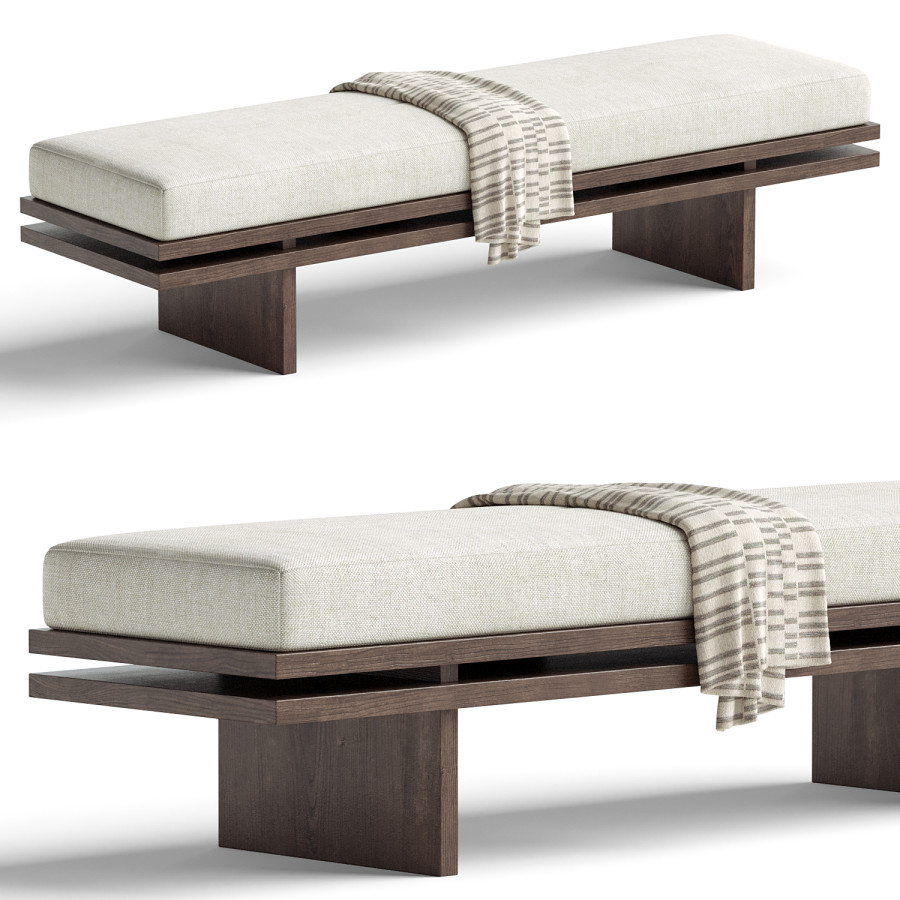 Edo Bench Bench Edo 3D Model for VRay, Corona | CGMood