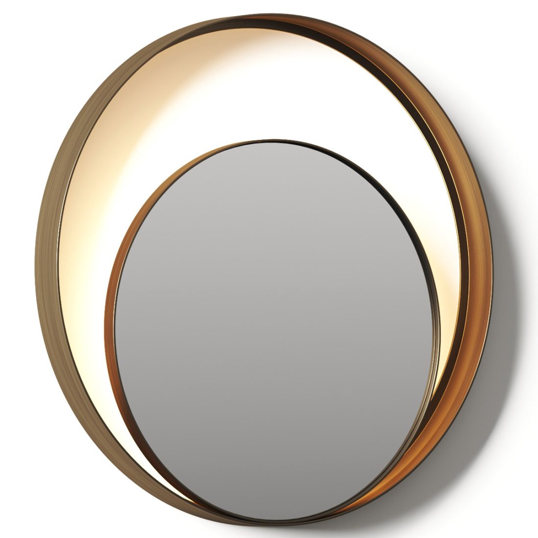 Rugiano Double Ring Wall Mirror 3D Model for VRay, Corona | CGMood