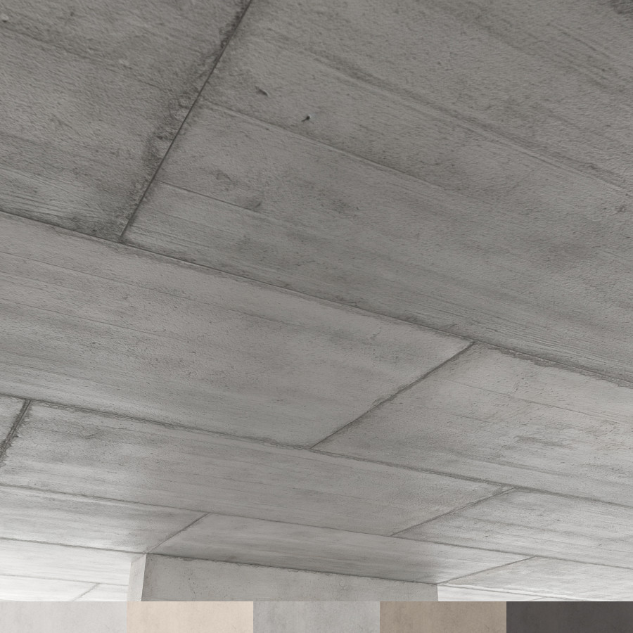Monolithic Concrete Ceiling - Slab Joints 02 Texture / PBR Material ...