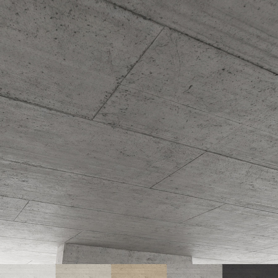 Normal Ceiling Slab Monolithic Concrete Ceiling - Slab Joints 03 Texture / PBR Material ...