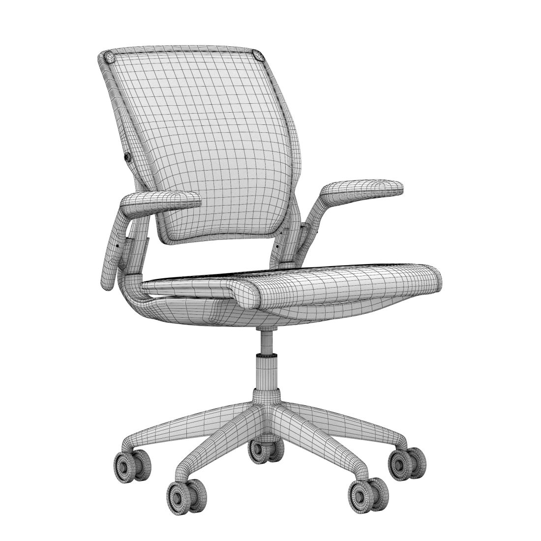 Diffrient World Mesh Chair 3D Model for VRay, Corona | CGMood