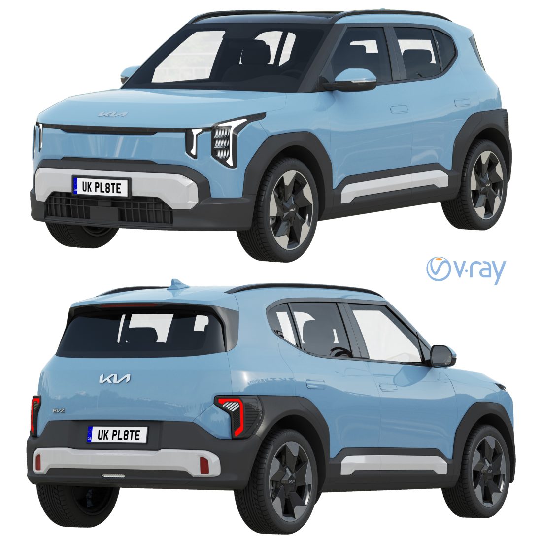 Kia EV2 2026 3D Model for VRay | CGMood