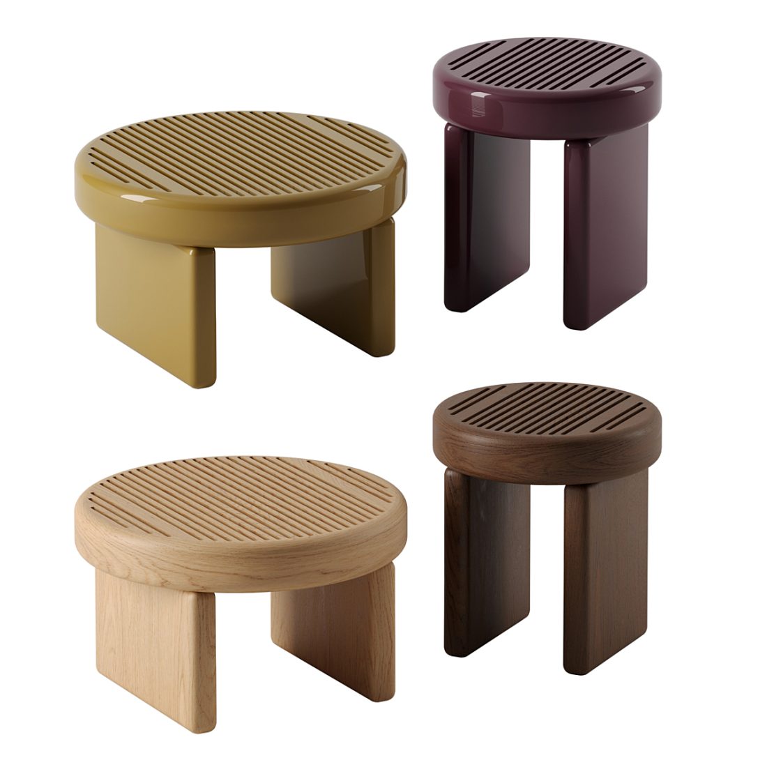 Pacones Rillos Rillos Side Table 3D Model for Corona | CGMood