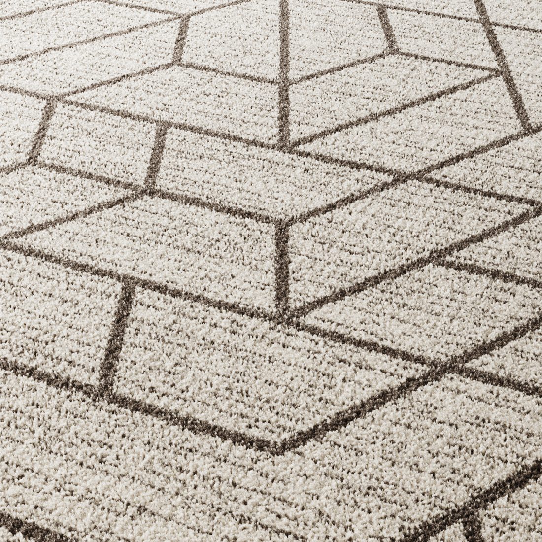 Modern Lines Angles Tiles Shapes Area Rug 3D Model for VRay, Corona ...