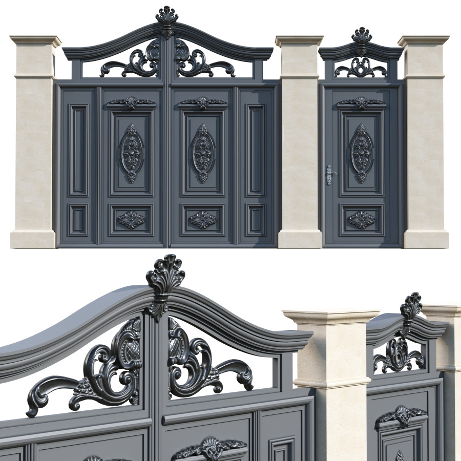 Models For Gate Gates_2 3D Model for Corona | CGMood