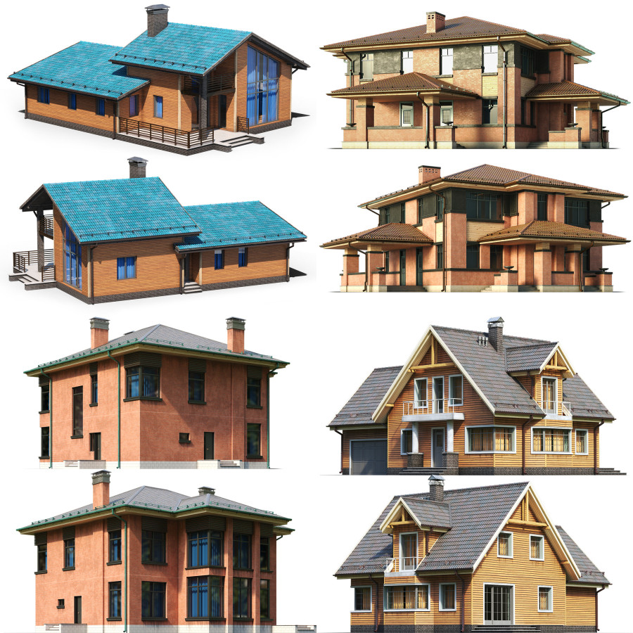 Residential House Collection Vol.1 (16 Houses) by AMX-ARCHITECT