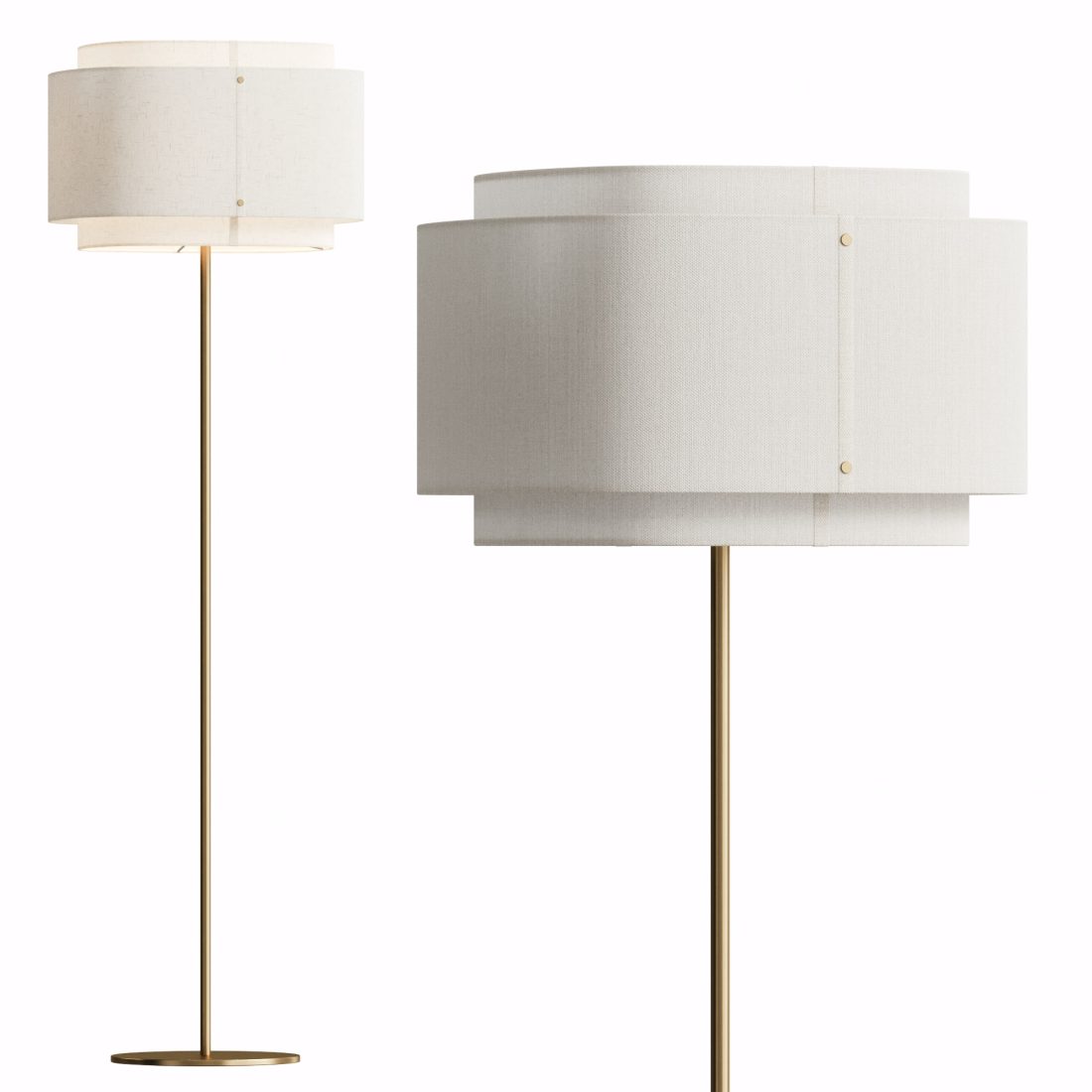 Takai Floor Lamp 3D Model for VRay, Corona | CGMood