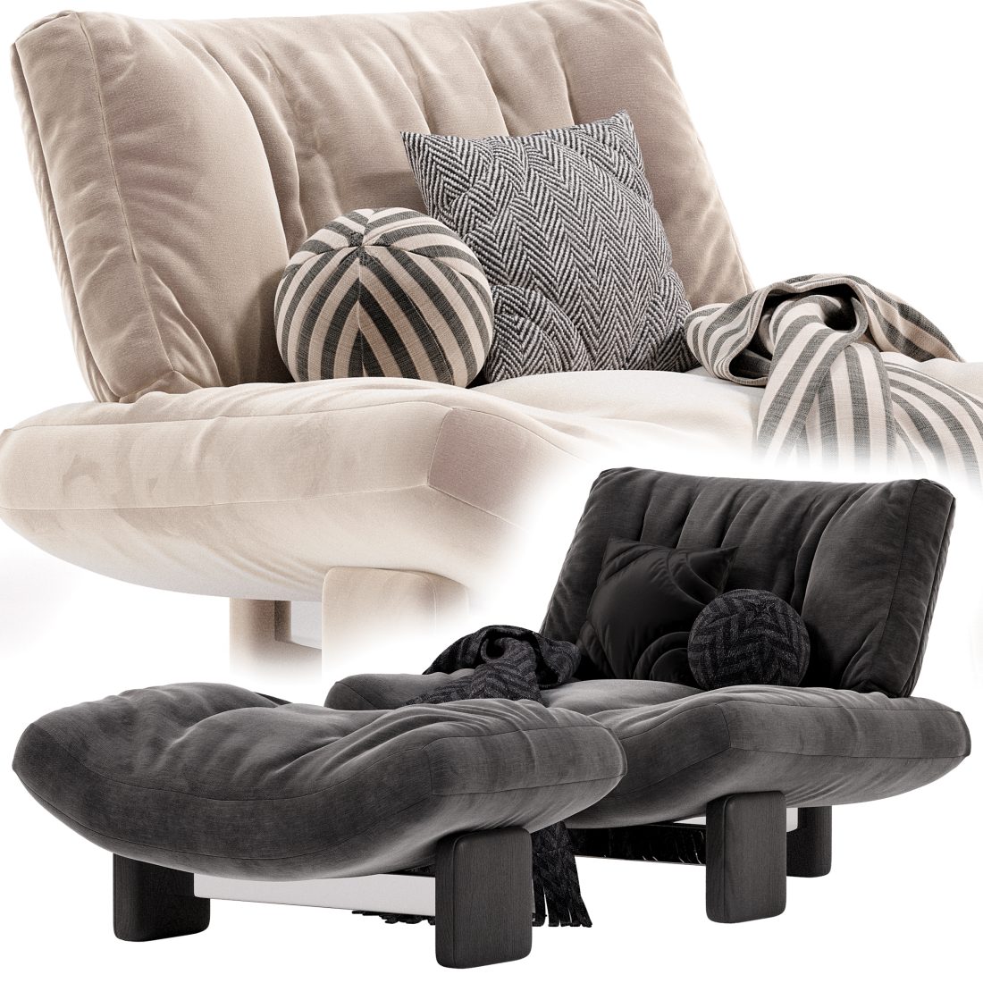 Emmi Armchair By Minotti 3D Model for Corona | CGMood